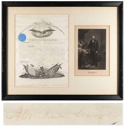 Lot #26 Abraham Lincoln Document Signed as President, Appointing an Additional Paymaster of Volunteers - One Month Before His Assassination - Image 1