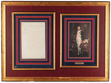 Lot #418 Napoleon Document Signed on Taxes