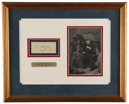Lot #470 George B. McClellan Signature - Image 1