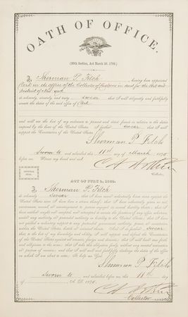 Lot #88 Chester A. Arthur Twice-Signed Document - Image 2