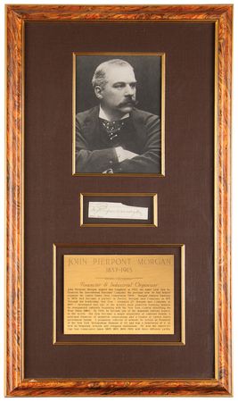 Lot #378 J. Pierpont Morgan Signature