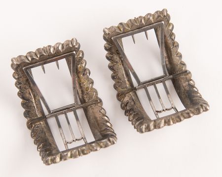 Lot #1 George Washington's Pair of Colonial-Era Shoe Buckles - Image 2