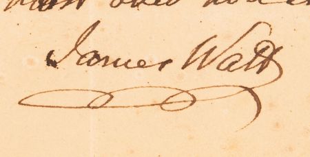 Lot #294 James Watt Autograph Letter Signed - Image 2