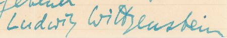 Lot #302 Ludwig Wittgenstein Autograph Letter Signed: 