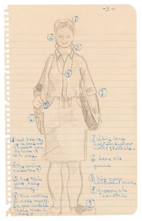 Lot #647 Janis Joplin Autograph Letter Signed with a Self-Portrait Sketch, Relating a Discussion of 