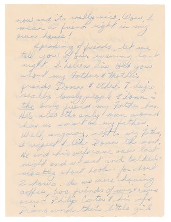 Lot #647 Janis Joplin Autograph Letter Signed with a Self-Portrait Sketch, Relating a Discussion of 