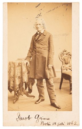 Lot #584 Jacob Grimm Rare Signed Photograph - Image 1