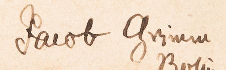 Lot #584 Jacob Grimm Rare Signed Photograph - Image 2