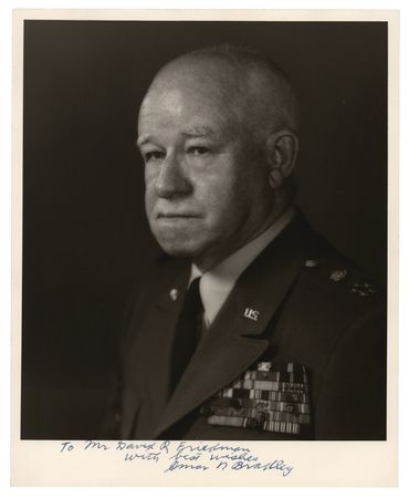 Lot #444 Omar Bradley Signed Photograph