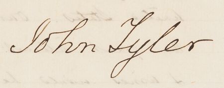 Lot #202 John Tyler Letter Signed as President on Foreign Affairs - Image 3