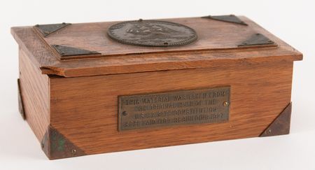 Lot #483 USS Constitution Wooden Relic Box - Image 1