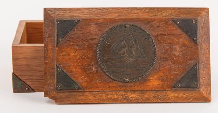 Lot #483 USS Constitution Wooden Relic Box - Image 2