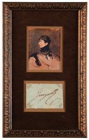 Lot #363 King George IV Signature