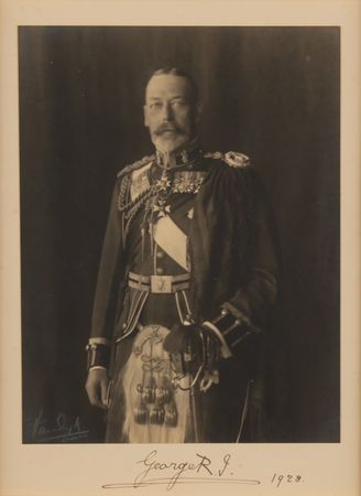 Lot #365 King George V Signed Photograph