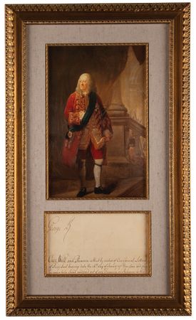 Lot #361 King George II Signature