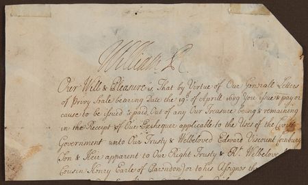 Lot #367 King William III Signature - Image 2