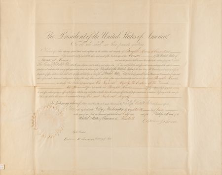 Lot #120 Andrew Johnson Document Signed as President - Image 1