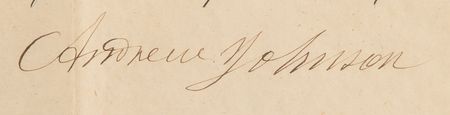 Lot #120 Andrew Johnson Document Signed as President - Image 3