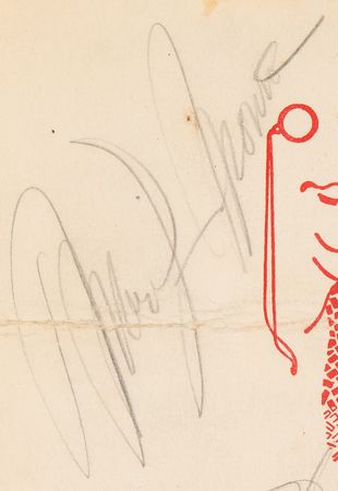 Lot #761 Gentlemen Prefer Blondes: Marilyn Monroe, Jane Russell, and Charles Coburn Signed 1953 Masquers Dinner Program - Image 2