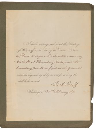 Lot #68 U. S. Grant Document Signed as President - Image 2