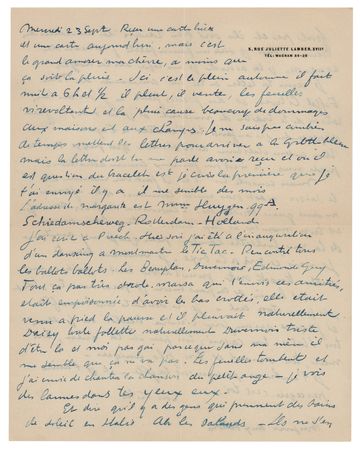 Lot #530 Kees van Dongen Autograph Letter Signed - Image 1