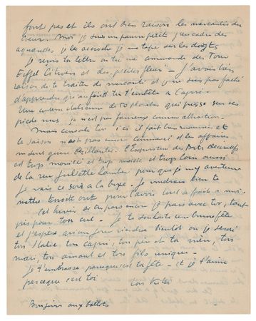 Lot #530 Kees van Dongen Autograph Letter Signed - Image 2