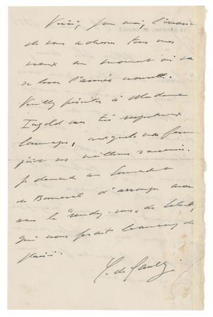 Lot #339 Charles de Gaulle Autograph Letter Signed - Image 2