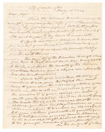 Lot #10 Andrew Jackson Autograph Letter Signed on