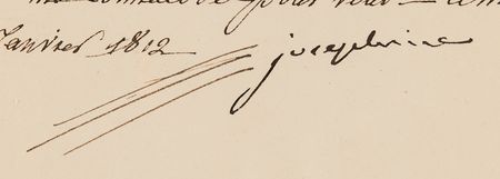 Lot #227 Josephine Bonaparte Letter Signed, Recommending the Brother of 