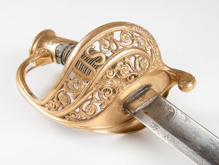 Lot #432 Civil War Ames US Model 1850 Staff & Field Officer's Sword, Presented by Gen. Irvin McDowell - Image 5