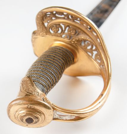 Lot #432 Civil War Ames US Model 1850 Staff & Field Officer's Sword, Presented by Gen. Irvin McDowell - Image 6