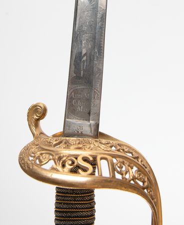 Lot #432 Civil War Ames US Model 1850 Staff & Field Officer's Sword, Presented by Gen. Irvin McDowell - Image 9