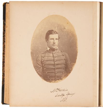 Lot #42 West Point: 1859 Yearbook Photo Album Signed by (33), including William J. Hardee and Joseph Wheeler - Image 6