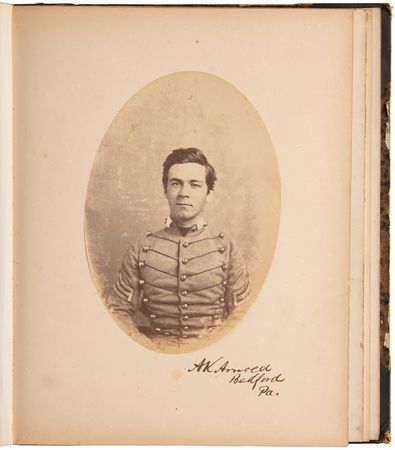 Lot #42 West Point: 1859 Yearbook Photo Album Signed by (33), including William J. Hardee and Joseph Wheeler - Image 9