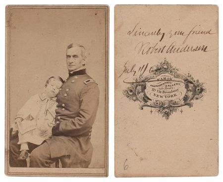 Lot #441 Robert Anderson Civil War-Dated Signed