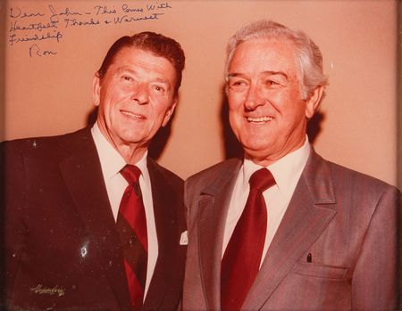 Lot #174 Ronald Reagan Oversized Signed Photograph to Gov. John B. Connally - Image 2