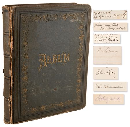 Lot #326 19th Century Notables Autograph Album