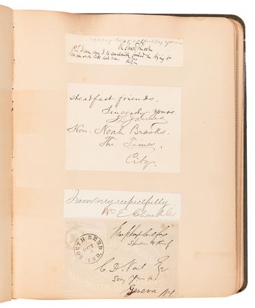 Lot #326 19th Century Notables Autograph Album with (40+) Letters and Signatures - Image 5