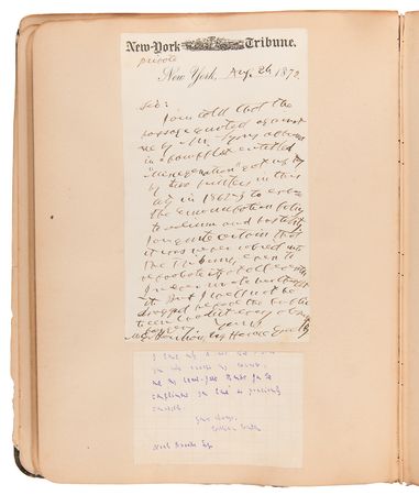 Lot #326 19th Century Notables Autograph Album with (40+) Letters and Signatures - Image 6