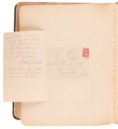 Lot #326 19th Century Notables Autograph Album with (40+) Letters and Signatures - Image 9