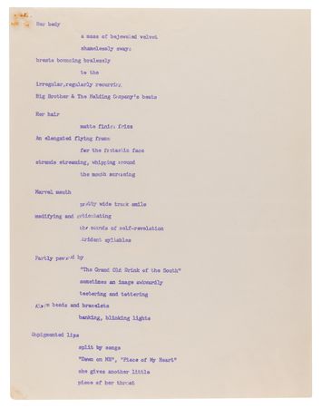 Lot #648 Janis Joplin Signed Mimeographed Poem - Published in Rolling Stone Magazine (February 1969) - Image 7
