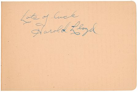 Lot #750 Classic Hollywood (80+) Autograph Album with Jean Harlow, John Wayne, Harold Lloyd, and More - Image 4