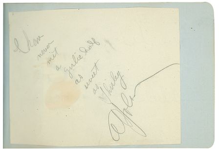 Lot #750 Classic Hollywood (80+) Autograph Album with Jean Harlow, John Wayne, Harold Lloyd, and More - Image 5