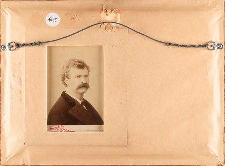 Lot #580 Samuel L. Clemens Double Signature - 