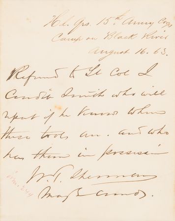Lot #479 William T. Sherman War-Dated Autograph Letter Signed - Image 2