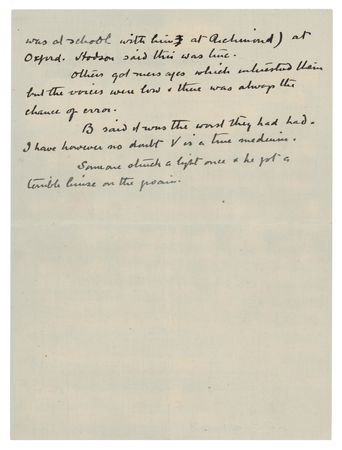 Lot #583 Arthur Conan Doyle Handwritten Manuscript on the 