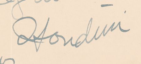 Lot #754 Harry Houdini Autograph Letter Signed - “Get the Master Mystery, heavy!