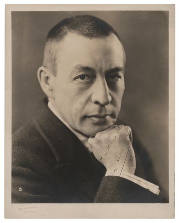 Lot #632 Sergei Rachmaninoff Signed Photograph