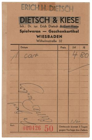Lot #650 Elvis Presley Signature on a German
