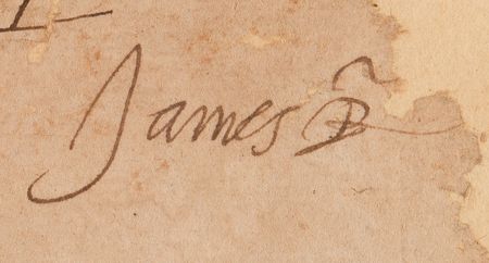 Lot #366 King James VI Partial Document Signed - Image 2